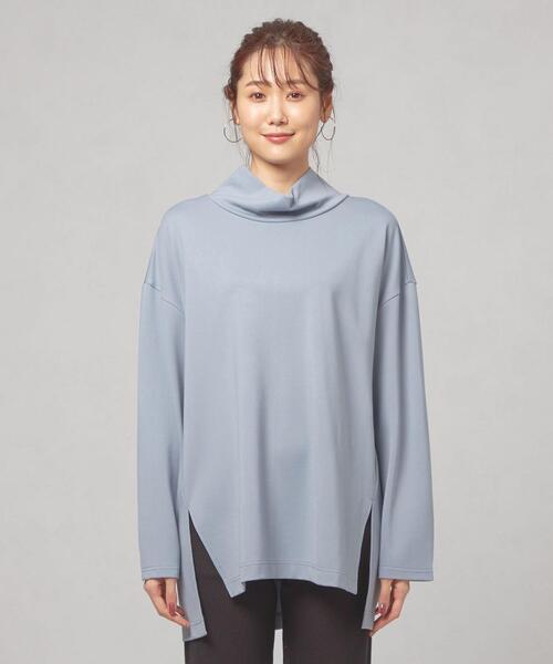 closet story（クローゼットストーリー）の「【WEB限定】＜closet story＞ユルハイネック オーバー カットソー（Tシャツ/カットソー・レディース・ホワイト/ライトブルー/ベージュ・FREE）」の6枚目の写真
