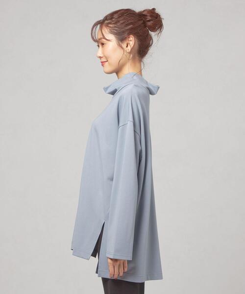 closet story（クローゼットストーリー）の「【WEB限定】＜closet story＞ユルハイネック オーバー カットソー（Tシャツ/カットソー・レディース・ホワイト/ライトブルー/ベージュ・FREE）」の8枚目の写真