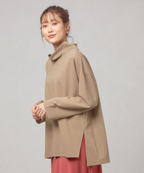 closet story（クローゼットストーリー）の「【WEB限定】＜closet story＞ユルハイネック オーバー カットソー（Tシャツ/カットソー・レディース・ホワイト/ライトブルー/ベージュ・FREE）」の11枚目の写真