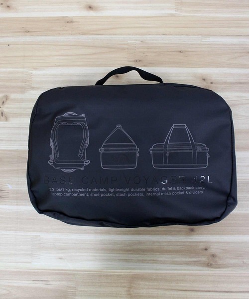 THE NORTH FACE（ザノースフェイス）の「ベースキャンプボイジャーダッフルドラムバッグ BASE CAMP VOYAGER DUFFEL 42L（ドラムバッグ・メンズ・ブラック/ブラック系その他・F）」の19枚目の写真