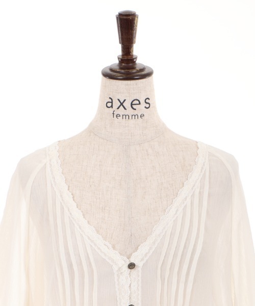 axes femme(アクシーズファム)の「ラグランスリーブガウン(カーディガン/ボレロ・レディース・パープル/キナリ/ブラック・MEDIUM)」の16枚目の写真