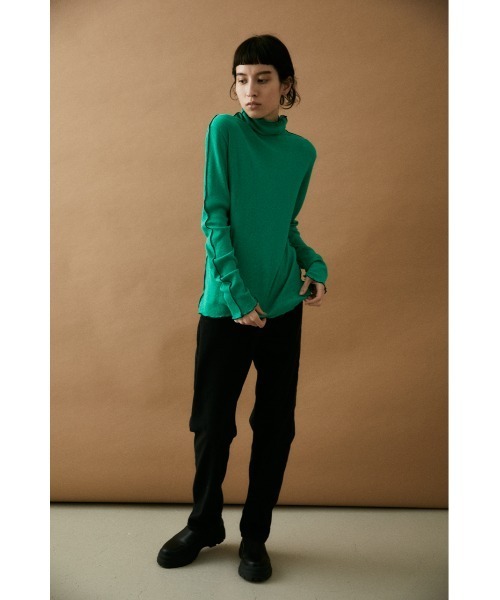 【新品未使用】ブラックバイマウジー 長袖　カットソー　Tシャツ BLACK BY MOUSSY（ブラックバイマウジー）の「high neck t-shirt