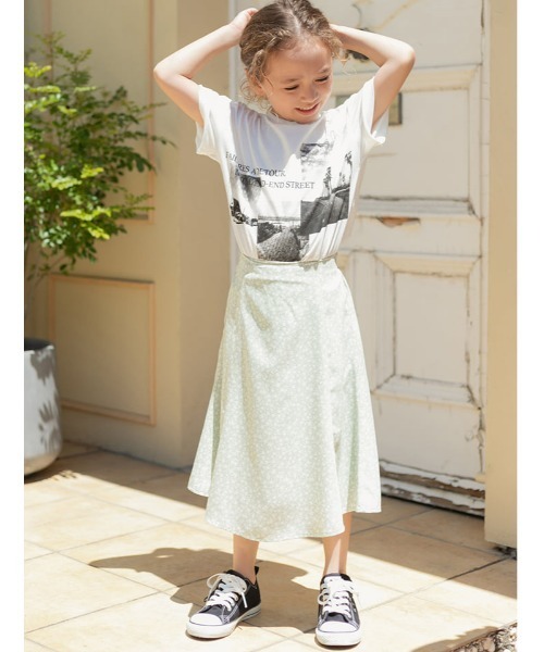 fifth(フィフス)の「【KIDS】小花柄マーメイドスカート(その他パンツ・キッズ・イエロー/ライトグリーン・130/120/110)」の1枚目の写真