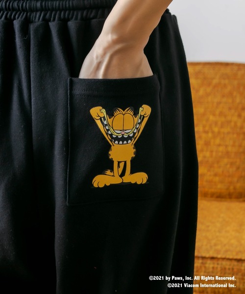 RASVOA（ラスボア）の「【Ｇａｒｆｉｅｌｄコラボ】カレッジルームスウェットパンツ（スウェットパンツ・レディース・ブラック/オフホワイト・FREE）」の11枚目の写真