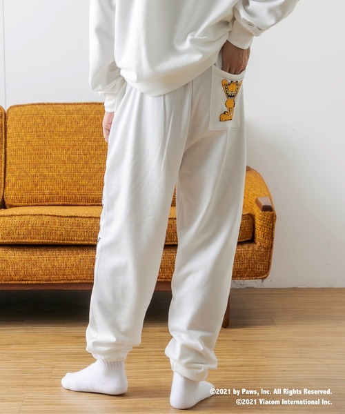 RASVOA（ラスボア）の「【Ｇａｒｆｉｅｌｄコラボ】カレッジルームスウェットパンツ（スウェットパンツ・レディース・ブラック/オフホワイト・FREE）」の17枚目の写真