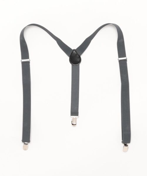 Bling Leads（ブリングリーズ）の「サスペンダー無地(BL)（サスペンダー・メンズ・ホワイト/ブラック/ダークグリーン/ベージュ/ブラウン/グレー/ブルー/カーキ/ネイビー/ワインレッド/モカ/グレー系その他/チャコールグレー/ダークグレー・FREE）」の4枚目の写真