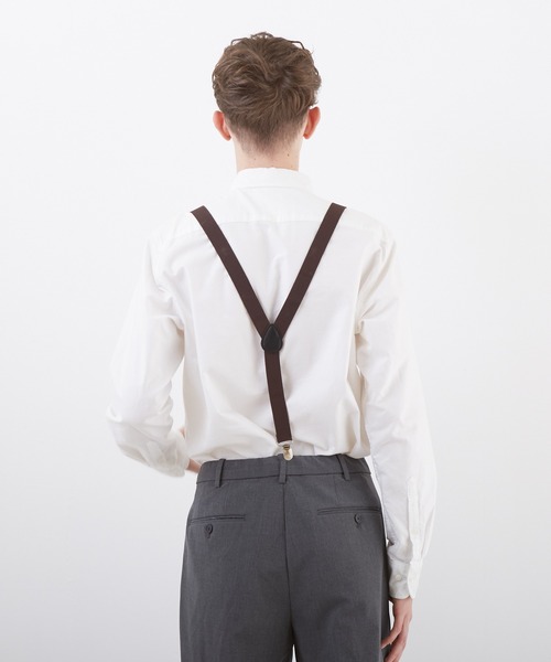 Bling Leads（ブリングリーズ）の「サスペンダー無地(BL)（サスペンダー・メンズ・ホワイト/ブラック/ダークグリーン/ベージュ/ブラウン/グレー/ブルー/カーキ/ネイビー/ワインレッド/モカ/グレー系その他/チャコールグレー/ダークグレー・FREE）」の18枚目の写真