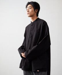 HINSON | HINSON/ヒンソン バンドカラー プルオーバーシャツ(シャツ/ブラウス)