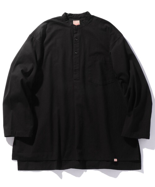HINSON(ヒンソン)の「HINSON/ヒンソン バンドカラー プルオーバーシャツ(シャツ/ブラウス・メンズ・その他13/ブラック/ナチュラル/ホワイト・MEDIUM/LARGE)」の11枚目の写真