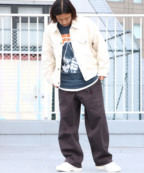 セール】Gramicci/グラミチ WIDE PANTS ワイドパンツ ベルトロゴ