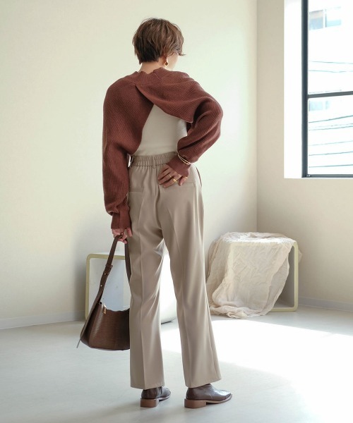 Bab（バブ）の「【WEB限定】ハイネックボレロ（ニット/セーター・レディース・ブラウン/アイボリー・FREE）」の20枚目の写真