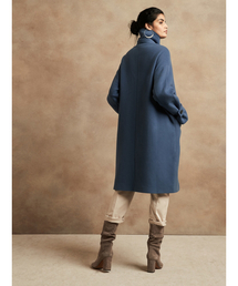 美品　バナナリパブリック　イタリアンメルトンコクーンコート Banana Republic（バナナリパブリック）の「イタリアンメルトン