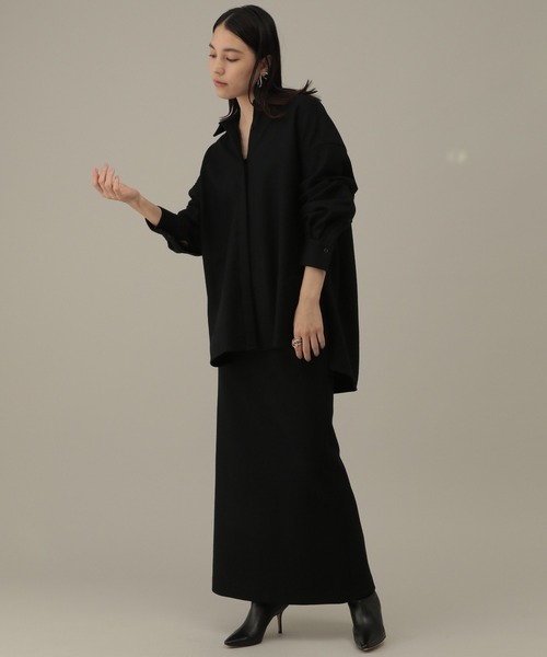 Chaosカオス　ツイルジャージーロングスカート Chaos（カオス）の「Chaos(カオス)/【セットアップ】 ツイルジャージー