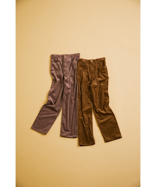 BLACK BY MOUSSY（ブラックバイマウジー）の「DRIP corduroy pants (ドリップコーデュロイパンツ)（その他パンツ・レディース・スモークピンク/ブラウン・26inch/23inch/25inch/24inch）」の19枚目の写真