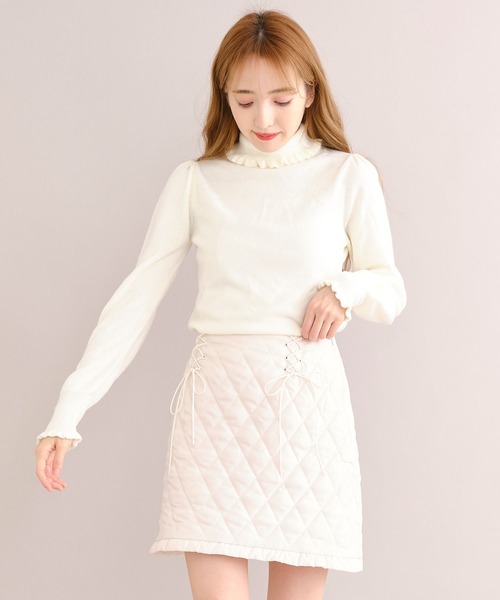 TITTY&CO.（ティティーアンドコー）の「【TITTY&CO.】パステルキルティングミニスカート（スカート・レディース・ライトブルー/オフホワイト/ピンク・SMALL/MEDIUM）」の20枚目の写真