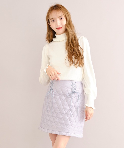 TITTY&CO.（ティティーアンドコー）の「【TITTY&CO.】パステルキルティングミニスカート（スカート・レディース・ライトブルー/オフホワイト/ピンク・SMALL/MEDIUM）」の19枚目の写真