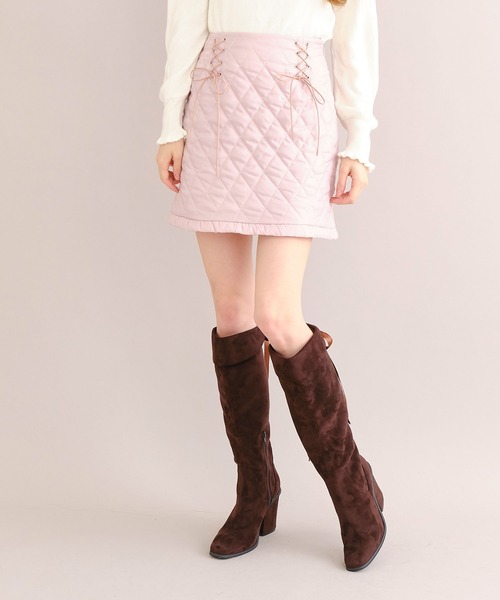 TITTY&CO.（ティティーアンドコー）の「【TITTY&CO.】パステルキルティングミニスカート（スカート・レディース・ライトブルー/オフホワイト/ピンク・SMALL/MEDIUM）」の18枚目の写真