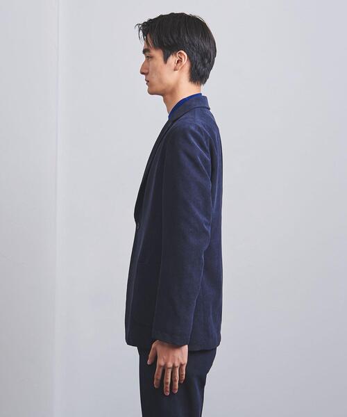 UNITED ARROWS(ユナイテッドアローズ)の「<UNITED ARROWS "COZY"> ポリエステル コーデュロイ 2ボタン ジャケット(テーラードジャケット・メンズ・ベージュ/ネイビー・S/M/L/XL)」の4枚目の写真