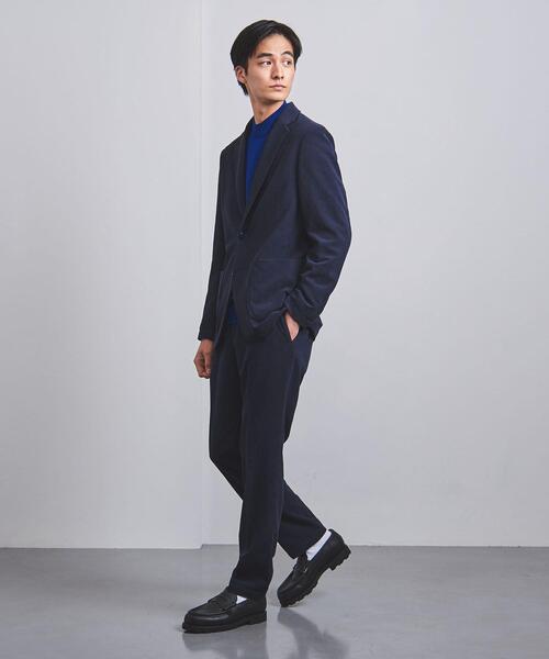 UNITED ARROWS(ユナイテッドアローズ)の「<UNITED ARROWS "COZY"> ポリエステル コーデュロイ 2ボタン ジャケット(テーラードジャケット・メンズ・ベージュ/ネイビー・S/M/L/XL)」の9枚目の写真