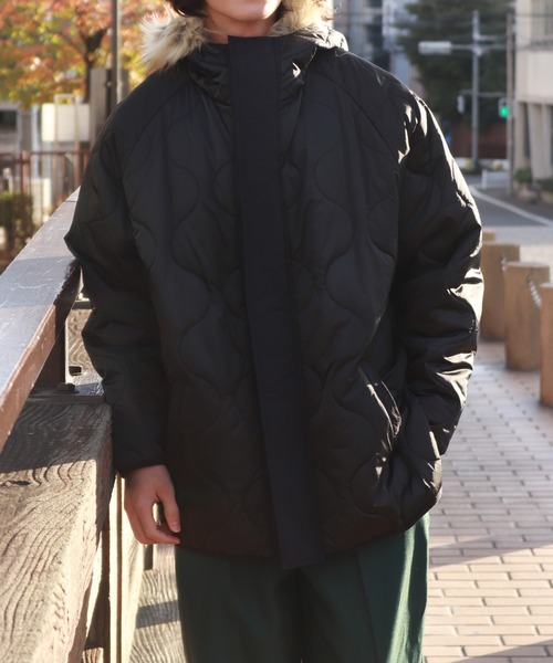 WESTSEA(ウエストシー)の「リラックスフィット 瓢箪キルトジャケット(その他アウター・メンズ・ベージュ/カーキ/ブラック・L/M)」の15枚目の写真