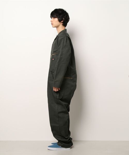 Dickies（ディッキーズ）の「DICKIES/ディッキーズ　Deluxe Long Sleeve Coveralls（つなぎ/オールインワン・メンズ・ブラック/ダークグリーン・MEDIUM/LARGE/X-LARGE）」の6枚目の写真
