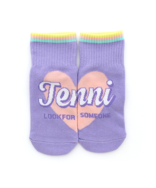 JENNI love(ジェニィラブ)の「ハートロゴリブショートソックス(ソックス/靴下・キッズ・ミント/ブラック/ラベンダー・22-24cm/19-21cm)」の3枚目の写真