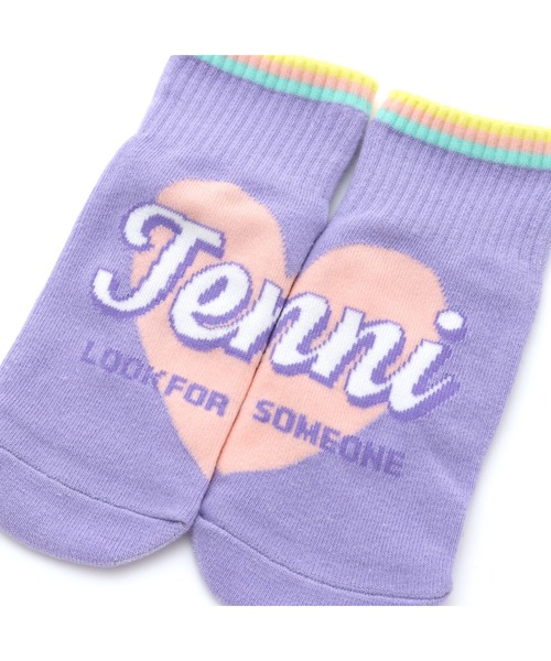 JENNI love(ジェニィラブ)の「ハートロゴリブショートソックス(ソックス/靴下・キッズ・ミント/ブラック/ラベンダー・22-24cm/19-21cm)」の7枚目の写真