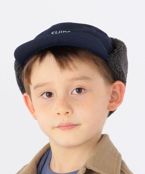SHIPS(シップス)の「SHIPS KIDS:フライト キャップ(キャップ・キッズ・ネイビー/ベージュ・MEDIUM/LARGE)」の2枚目の写真