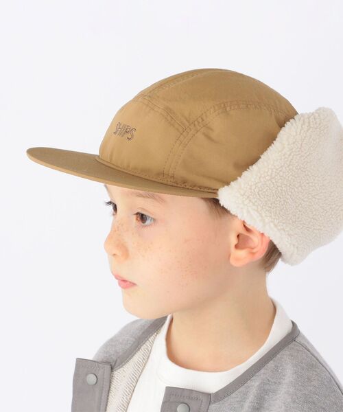 SHIPS(シップス)の「SHIPS KIDS:フライト キャップ(キャップ・キッズ・ネイビー/ベージュ・MEDIUM/LARGE)」の3枚目の写真