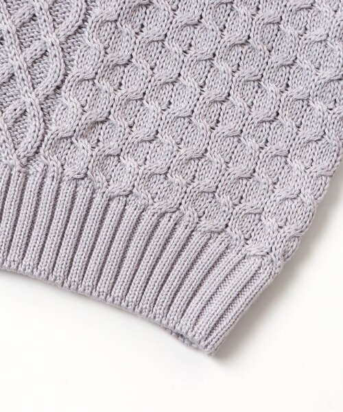 apres les cours（アプレレクール）の「【洗濯機でお洗濯OK】あわいろニット_ウォッシャブル（ニット/セーター・キッズ・ベージュ/ブラウン/ラベンダー/イエロー/ミント・80/130/100/140/120/110/90）」の21枚目の写真