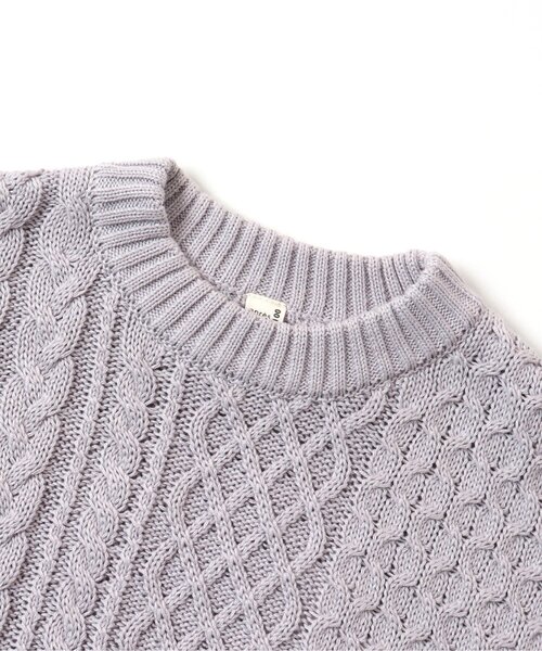 apres les cours（アプレレクール）の「【洗濯機でお洗濯OK】あわいろニット_ウォッシャブル（ニット/セーター・キッズ・ベージュ/ブラウン/ラベンダー/イエロー/ミント・80/130/100/140/120/110/90）」の18枚目の写真