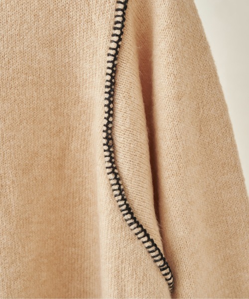 CPCM（シーピーシーエム）の「ハンドステッチニット21AW（ニット/セーター・レディース・アイボリー/ブラック/ブルー/マスタード・FREE）」の14枚目の写真