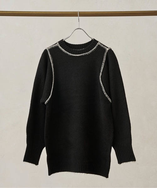 CPCM（シーピーシーエム）の「ハンドステッチニット21AW（ニット/セーター・レディース・アイボリー/ブラック/ブルー/マスタード・FREE）」の17枚目の写真