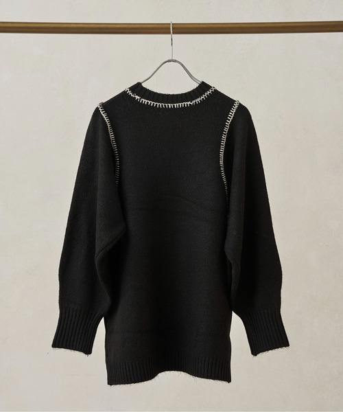 CPCM（シーピーシーエム）の「ハンドステッチニット21AW（ニット/セーター・レディース・アイボリー/ブラック/ブルー/マスタード・FREE）」の18枚目の写真