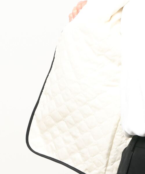 HALEY PESCA（ヘーリーペスカ）の「HALEY PESCA/ノーカラー ボアジャケット（ノーカラージャケット・レディース・ホワイト/ブラウン・FREE）」の20枚目の写真