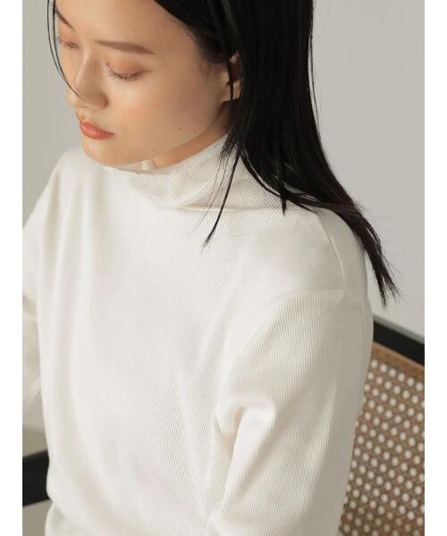 AMERICAN HOLIC（アメリカンホリック）の「テレコタートルネックカットプルオーバー（Tシャツ/カットソー・レディース・ブラック/オフホワイト/ブラック系その他4/ブラウン・L/M）」の10枚目の写真