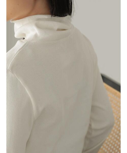 AMERICAN HOLIC（アメリカンホリック）の「テレコタートルネックカットプルオーバー（Tシャツ/カットソー・レディース・ブラック/オフホワイト/ブラック系その他4/ブラウン・L/M）」の20枚目の写真