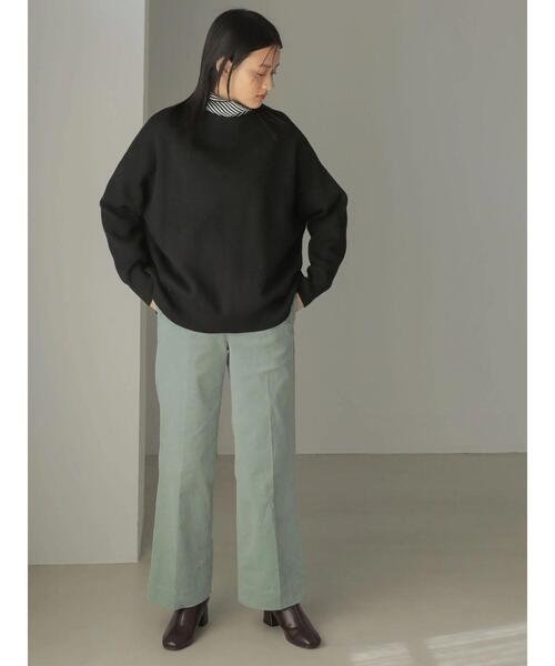 AMERICAN HOLIC（アメリカンホリック）の「テレコタートルネックカットプルオーバー（Tシャツ/カットソー・レディース・ブラック/オフホワイト/ブラック系その他4/ブラウン・L/M）」の22枚目の写真