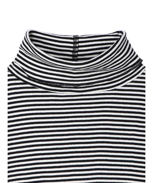 AMERICAN HOLIC（アメリカンホリック）の「テレコタートルネックカットプルオーバー（Tシャツ/カットソー・レディース・ブラック/オフホワイト/ブラック系その他4/ブラウン・L/M）」の13枚目の写真