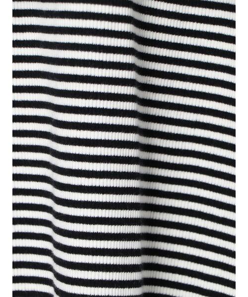 AMERICAN HOLIC（アメリカンホリック）の「テレコタートルネックカットプルオーバー（Tシャツ/カットソー・レディース・ブラック/オフホワイト/ブラック系その他4/ブラウン・L/M）」の8枚目の写真