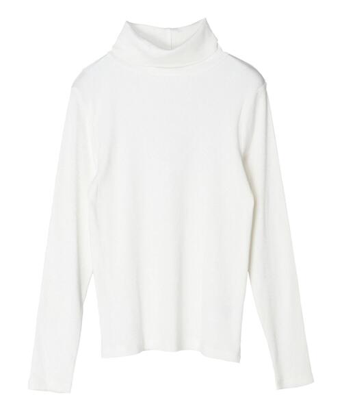 AMERICAN HOLIC（アメリカンホリック）の「テレコタートルネックカットプルオーバー（Tシャツ/カットソー・レディース・ブラック/オフホワイト/ブラック系その他4/ブラウン・L/M）」の19枚目の写真