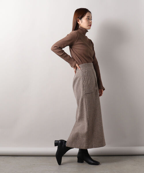 スカート emu セール】千鳥ツィードセミタイトスカート（スカート）｜fredy emue
