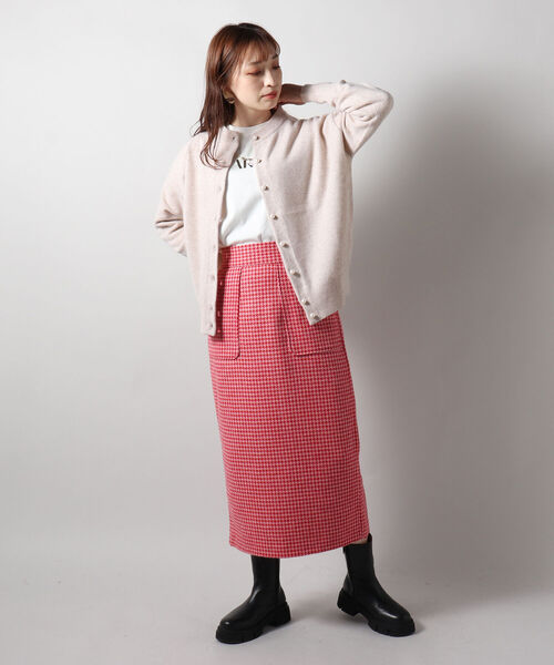 セール】千鳥ツィードセミタイトスカート（スカート）｜fredy emue