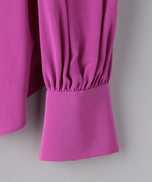 EQUIPMENT(エキップモン)の「<EQUIPMENT(エキップモン)>ボウタイ ブラウス ■■■(シャツ/ブラウス・レディース・パープル・S)」の4枚目の写真