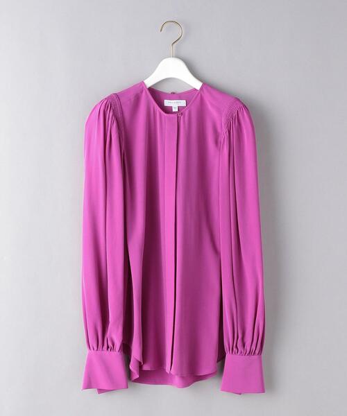 EQUIPMENT(エキップモン)の「<EQUIPMENT(エキップモン)>ボウタイ ブラウス ■■■(シャツ/ブラウス・レディース・パープル・S)」の8枚目の写真