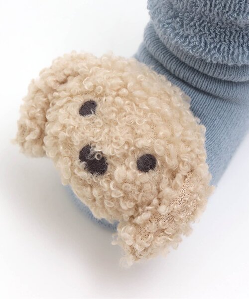 Ampersand（アンパサンド）の「ベビーラトルソックス（ベビーシューズ/ベビーソックス・キッズ・ブラウン/サックスブルー/アイボリー・9/12）」の8枚目の写真