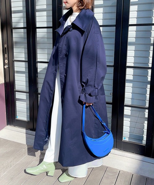 セール】【SETUP7】Walnut button trench coat くるみボタン