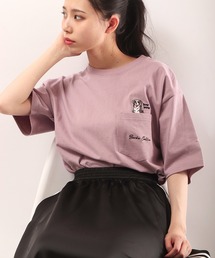 POWER TO THE PEOPLE アニマルポケット刺繍Tシャツ