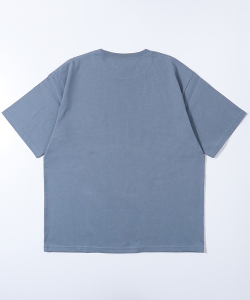 POWER TO THE PEOPLE（パワートゥーザピープル）の「POWER TO THE PEOPLE アニマルポケット刺繍Tシャツ（Tシャツ/カットソー・メンズ・グレイッシュブルー/オフホワイト/パープル/チャコールグレー・LL/M/L）」の13枚目の写真