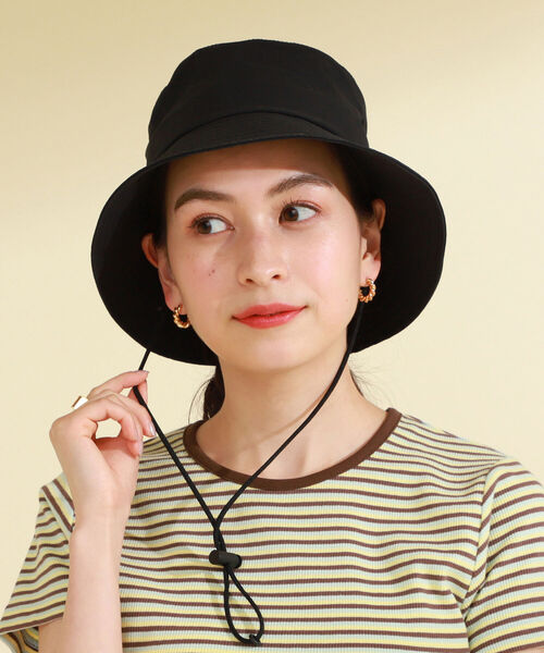 Ray BEAMS（レイビームス）の「DANTON / バケット ハット（ハット・レディース・ブラック/ベージュ/オフホワイト・ONE SIZE）」の4枚目の写真